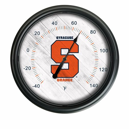 HOLLAND BAR STOOL CO Syracuse University Indoor/Outdoor LED Thermometer ODThrm14BK-08Syrcse